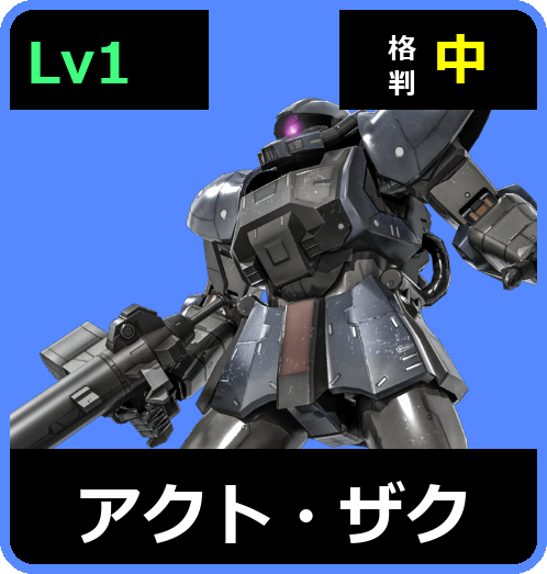 アクト・ザク Lv1 (C350/Ground)