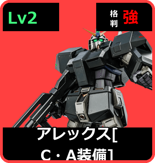 アレックス［C・A装備］ Lv2 (C500/Ground)