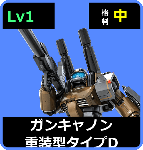 ガンキャノン重装型タイプD Lv1 (C400/Ground)