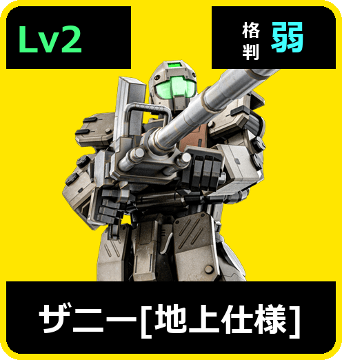 ザニー［地上仕様］ Lv2 (C250/Ground)
