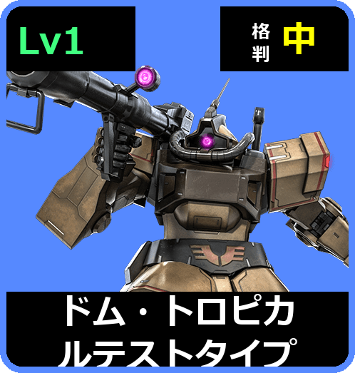 ドム・トロピカルテストタイプ Lv1 (C300/Ground)