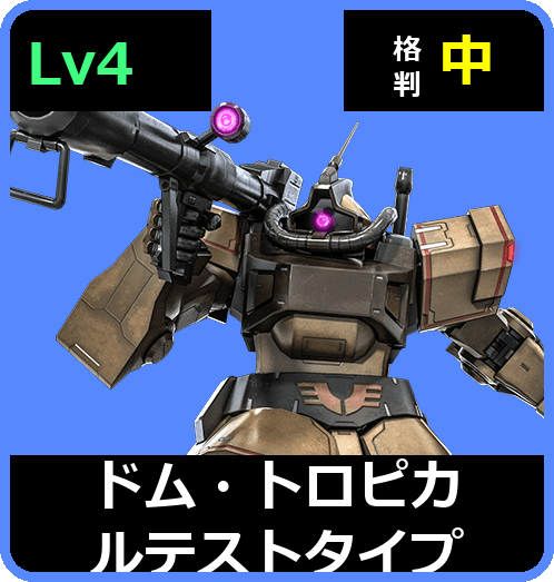 ドム・トロピカルテストタイプ Lv4 (C450/Ground)