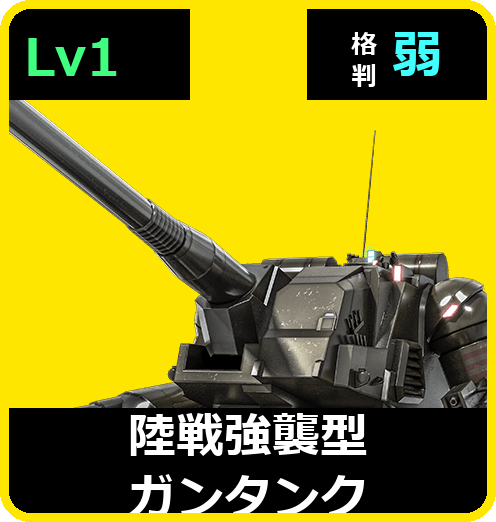 陸戦強襲型ガンタンク Lv1 (C400/Ground)