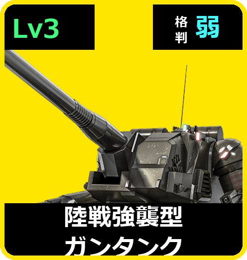 陸戦強襲型ガンタンク Lv3 (C500/Ground)